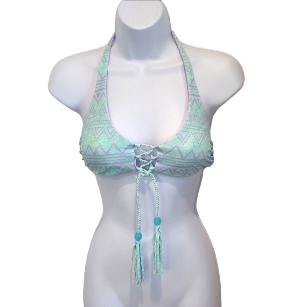 reversible Lace Up Bikini Top